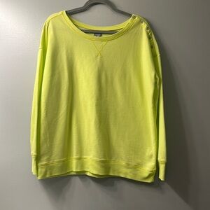 Aerie Lightweight Neon Green Sweatshirt